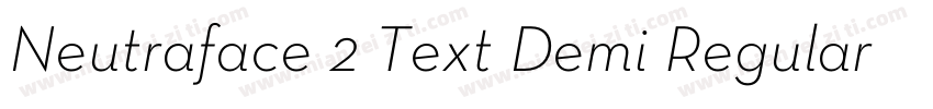 Neutraface 2 Text Demi Regular字体转换